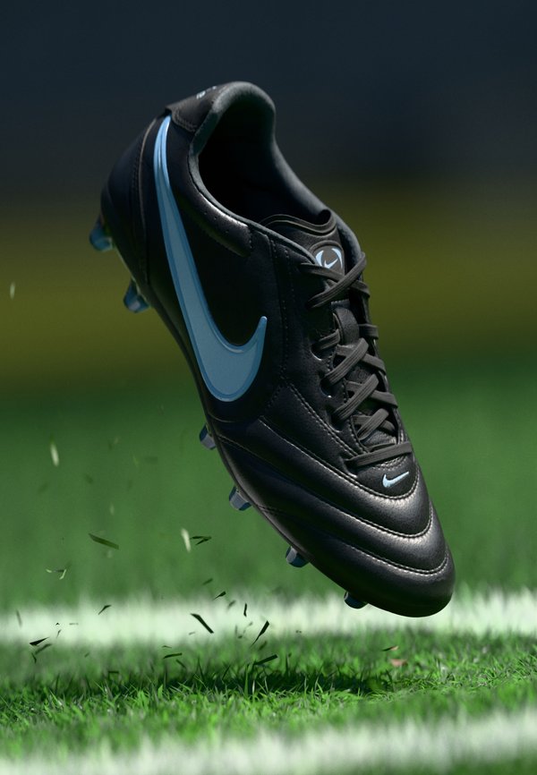 Nike Performance TIEMPO LIGERA PRO  - Football boots artificial grass - black/obsidian/ice blue
