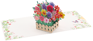 Grußkarte Pop Up Blumen CACTUS