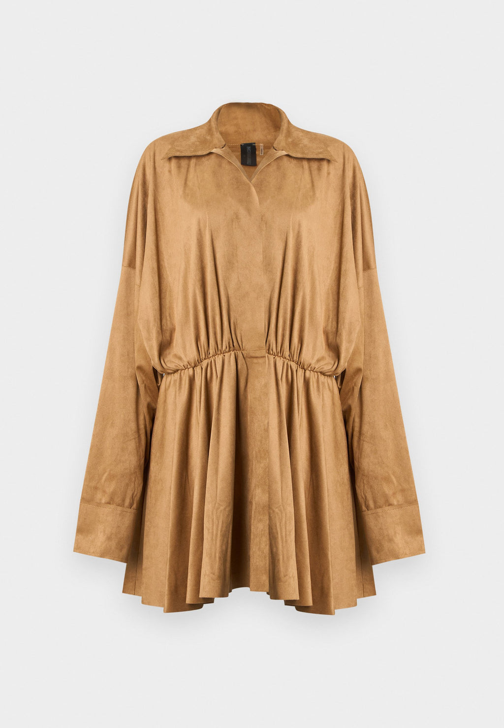 Norma Kamali SUPER OVERSIZED FLARED MINI DRESS