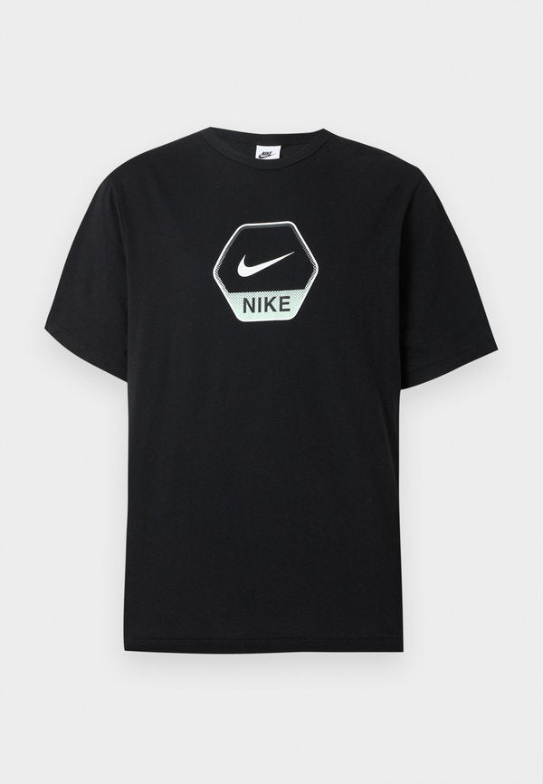 Nike Sportswear TEE - Print T-shirt - black/igloo