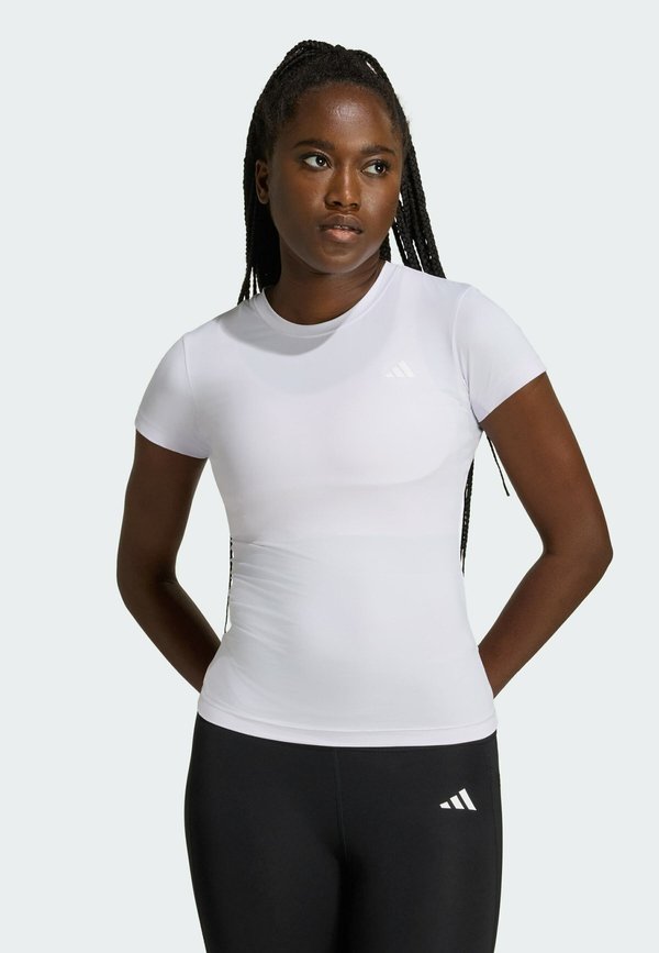 adidas Performance ADIDAS PERFORMANCE PRIMELIFT ESSENTIALS WORKOUT CONTOUR T-SHIRT - Basic T-shirt - white