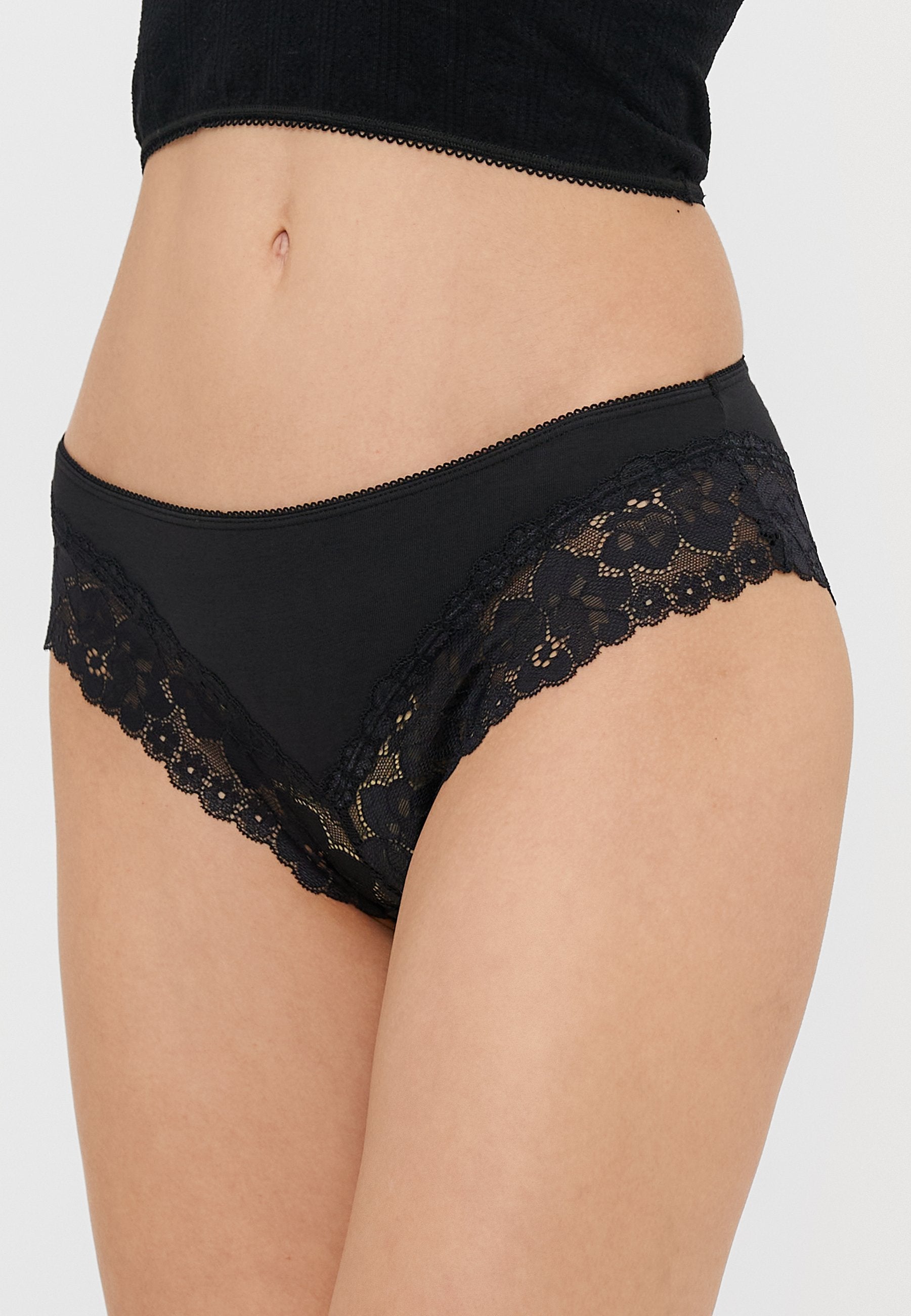 Anna Field LACE TRIM COTTON BREIFS 7 PACK