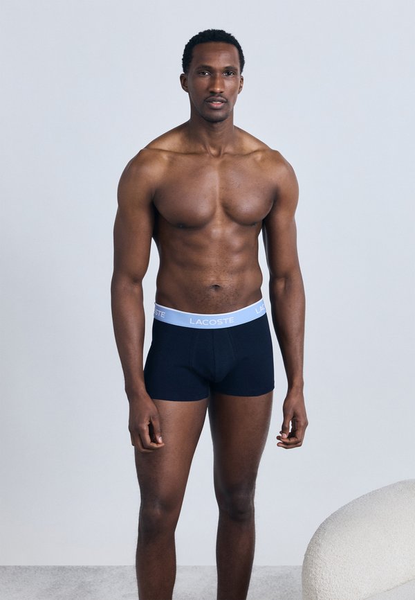 Lacoste UNDERWEAR TRUNK 3 PACK - Trunks - navy blue/elephant grey