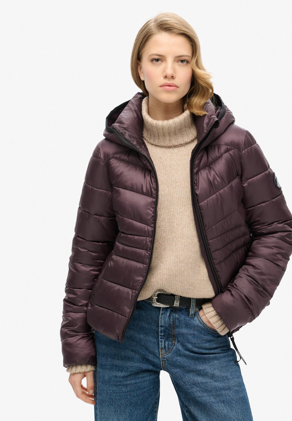 Superdry & Co HOODED FUJI QUILTED PADDED