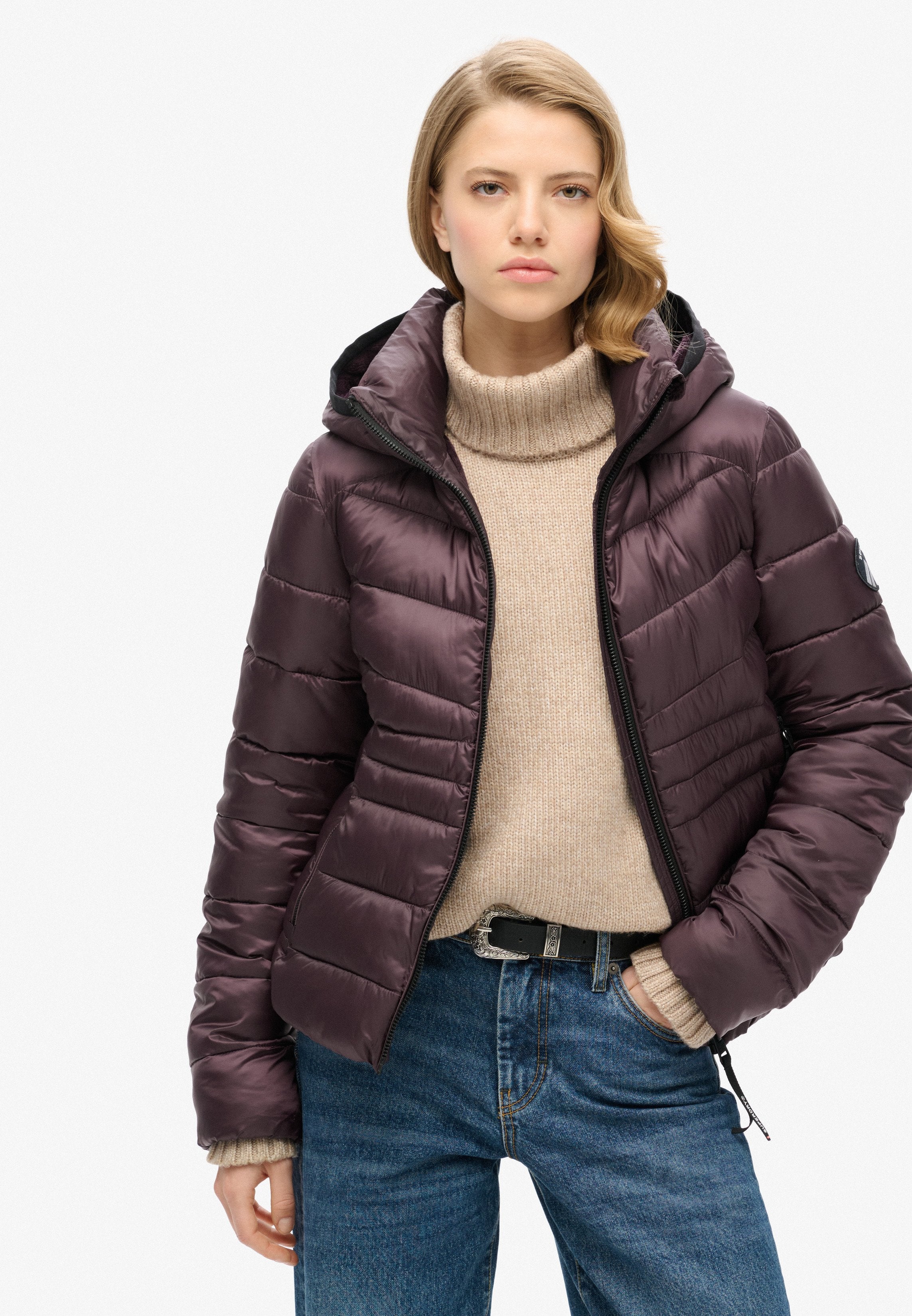 Superdry & Co HOODED FUJI QUILTED PADDED
