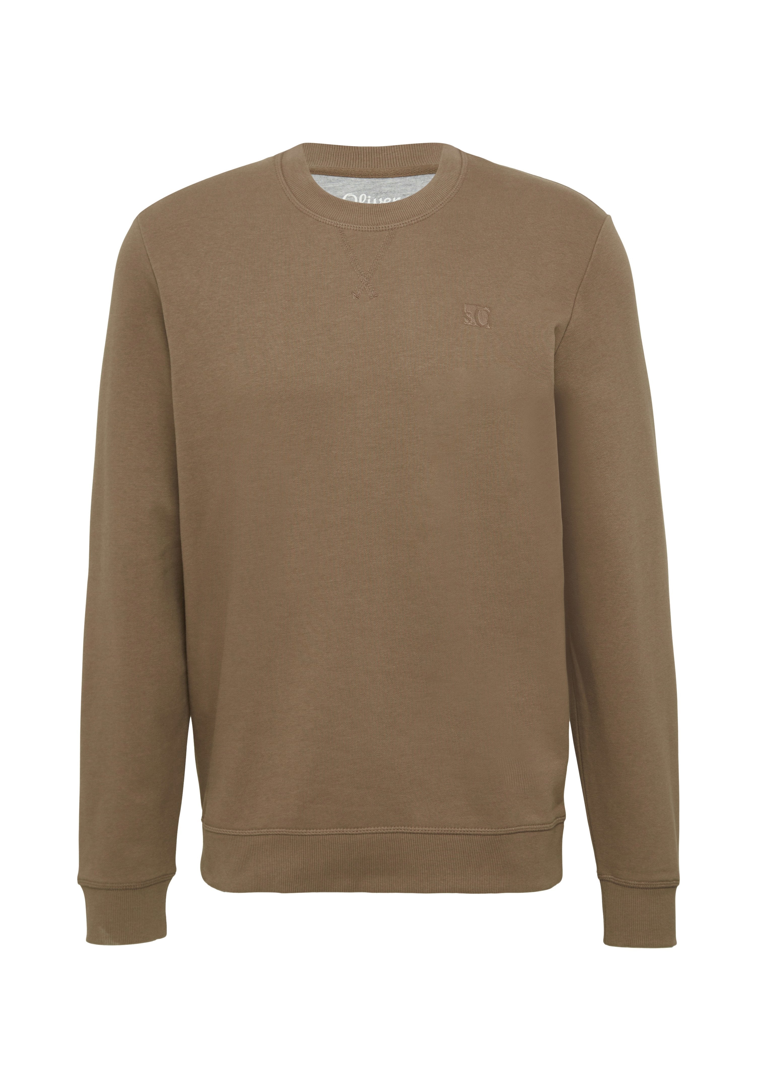 s.Oliver CREW NECK MIT LOGO-STICKEREI