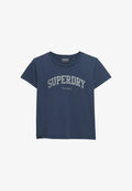 Superdry & Co ATHLETIC ESSENTIALS GRAPHIC  - Print T-shirt - classic navy
