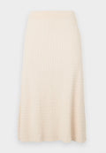 FINE CABLE KNIT MIDI A-LINE SKIRT Media 1