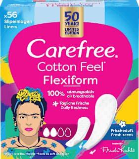 Slipeinlagen Cotton Feel Flexiform mit Frischeduft Carefree