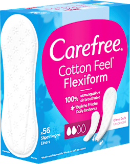 Slipeinlagen Cotton Feel Flexiform ohne Duft Carefree
