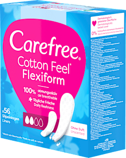 Slipeinlagen Cotton Feel Flexiform ohne Duft Carefree