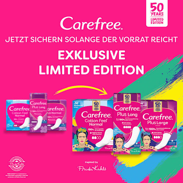 Slipeinlagen Plus Large mit Frischeduft Carefree