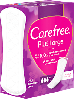 Slipeinlagen Plus Large ohne Duft Carefree