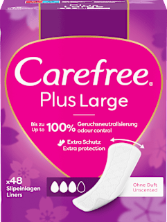 Slipeinlagen Plus Large ohne Duft Carefree