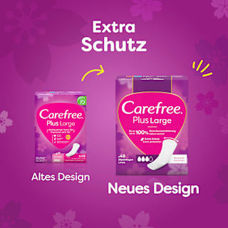 Slipeinlagen Plus Large ohne Duft Carefree