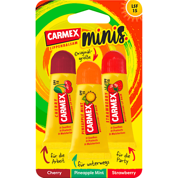 Lippenpflege Minis LSF 15 (3x5g) Carmex