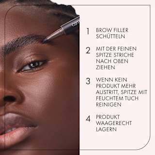Augenbrauenstift Feather Brow Filler Waterproof 030 Soft Black CATRICE