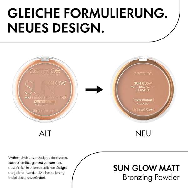 Bronzing Puder Sun Glow Matt 030 Medium Bronze CATRICE