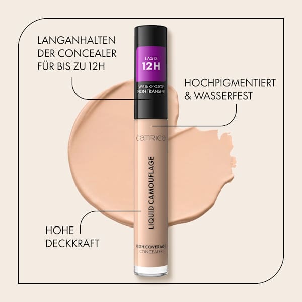 Concealer Liquid High Coverage Waterproof 200 Anti-Red CATRICE