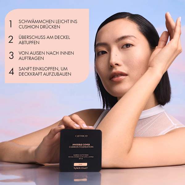 Foundation Cushion Invisible Cover 042C CATRICE