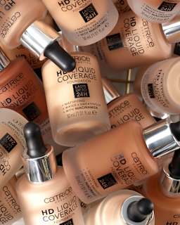 Foundation Liquid HD Coverage 034 Medium Beige  CATRICE