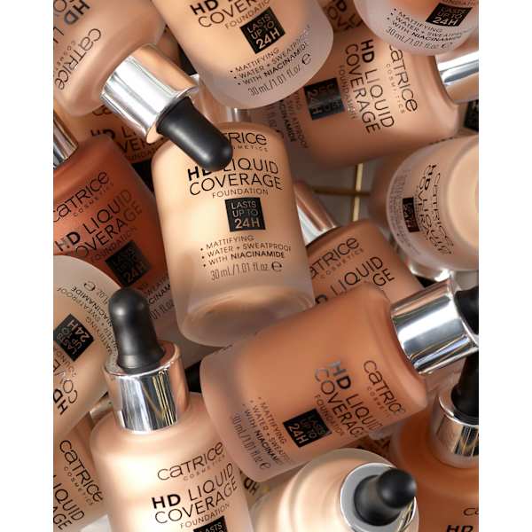 Foundation Liquid HD Coverage 034 Medium Beige  CATRICE