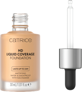 Foundation Liquid HD Coverage 034 Medium Beige  CATRICE