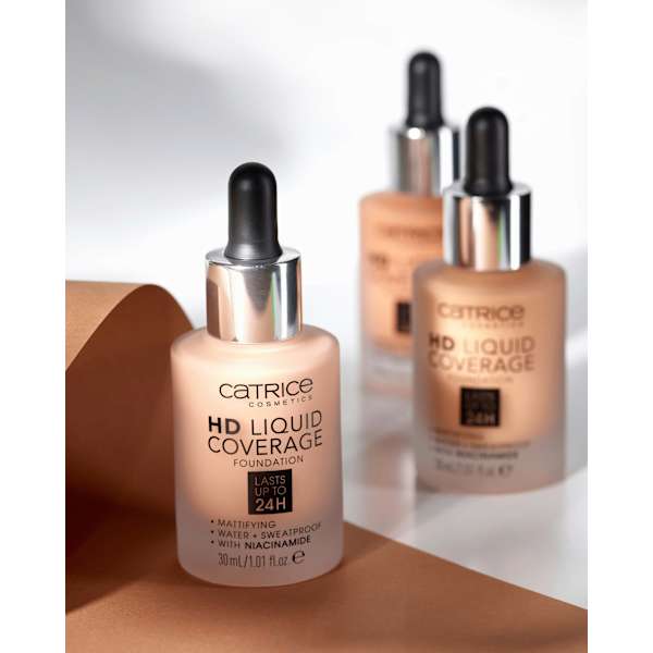 Foundation Liquid HD Coverage 034 Medium Beige  CATRICE