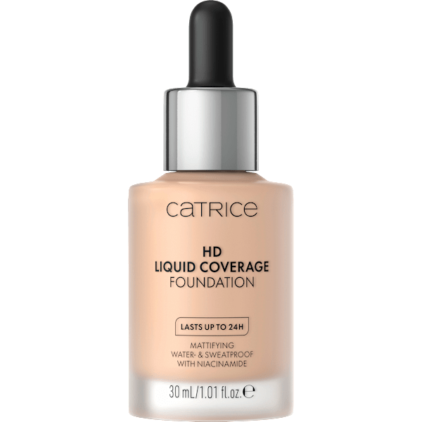 Foundation Liquid HD Coverage 20 Rose Beige CATRICE