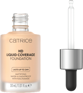 Foundation Liquid HD Coverage Waterproof 002 Porcelain Beige  CATRICE