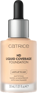 Foundation Liquid HD Coverage Waterproof 002 Porcelain Beige  CATRICE