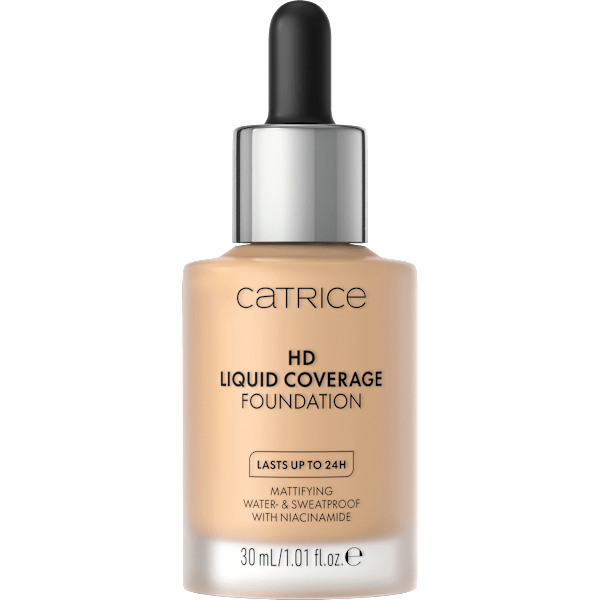 Foundation Liquid HD Coverage Waterproof 032 Nude Beige CATRICE
