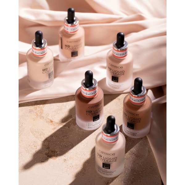 Foundation Liquid HD Coverage Waterproof 032 Nude Beige CATRICE