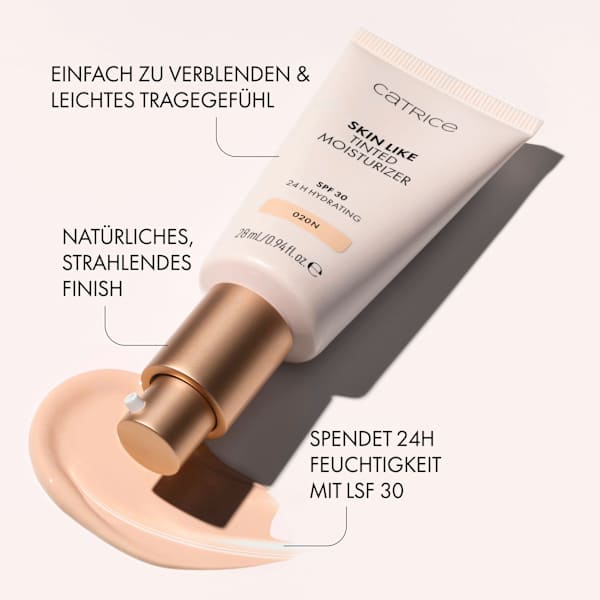 Foundation Skin Like Tinted Moisturizer LSF 30, 042C CATRICE