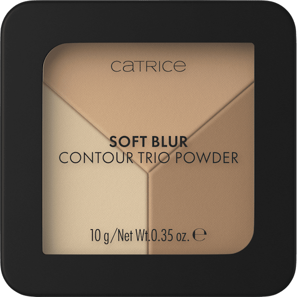 Kontur Puder Glass Cloud Soft Blur Contour Trio Powder C010 Cool Harmony CATRICE