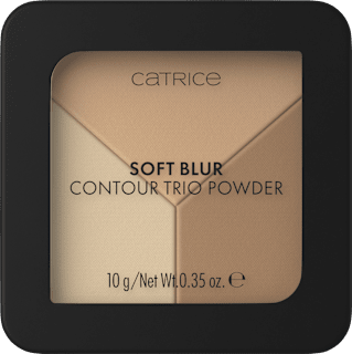 Kontur Puder Glass Cloud Soft Blur Contour Trio Powder C010 Cool Harmony CATRICE