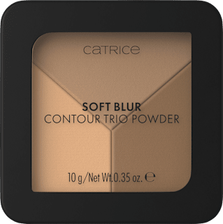Kontur Puder Glass Cloud Soft Blur Contour Trio Powder C020 Neutral Hamrony CATRICE