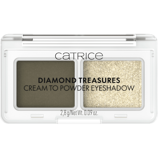 Lidschatten Diamond Treasures Cream to Powder 040 Olive Twinkle CATRICE