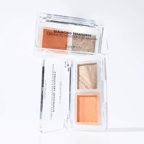 Lidschatten Diamond Treasures Cream to Powder 050 Peach Gleam CATRICE