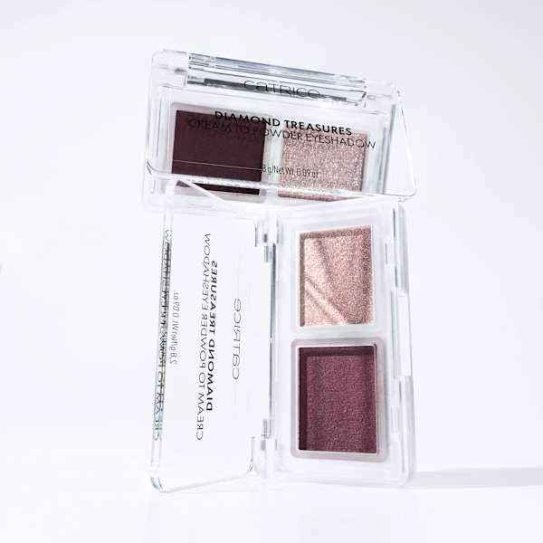 Lidschatten Diamond Treasures Cream to Powder 060 Burgundy Glitz CATRICE