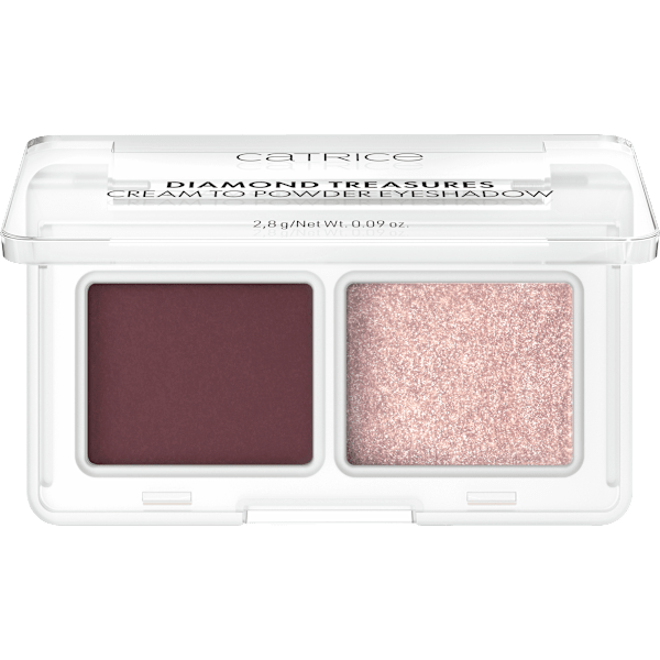 Lidschatten Diamond Treasures Cream to Powder 060 Burgundy Glitz CATRICE