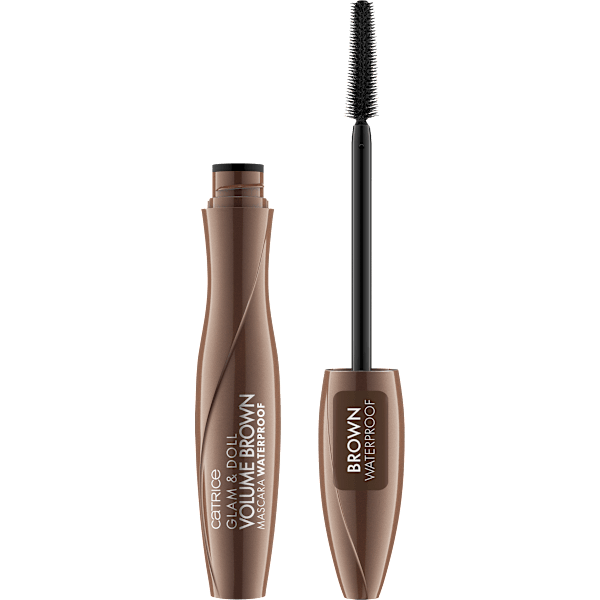 Mascara Glam & Doll Volume Brown Waterproof CATRICE