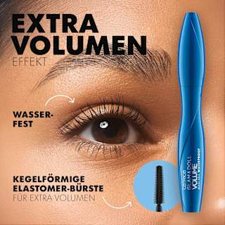 Mascara Glam & Doll Volume Waterproof 010  Black CATRICE
