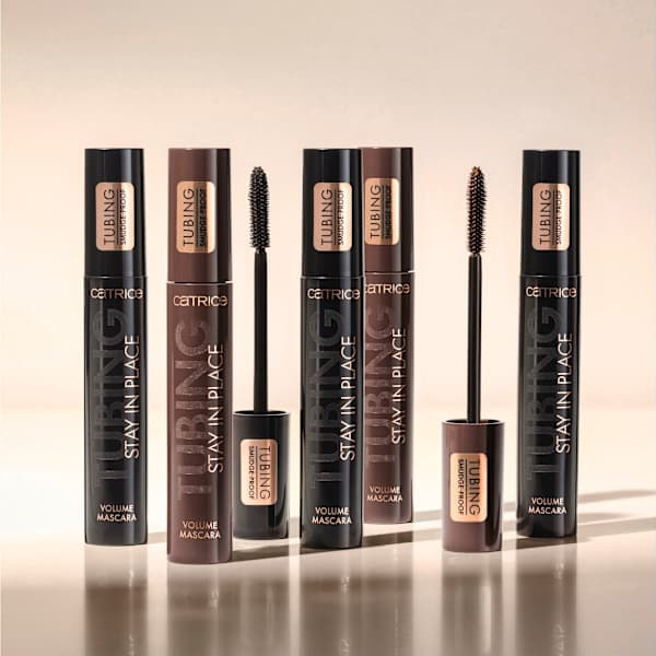 Mascara Tubing Stay In Place Volume 010 Panda-Proof Black CATRICE