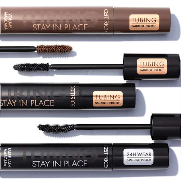 Mascara Tubing Stay In Place Volume 010 Panda-Proof Black CATRICE