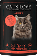 Nassfutter Katze Rind Pur in Gelee CAT'S LOVE