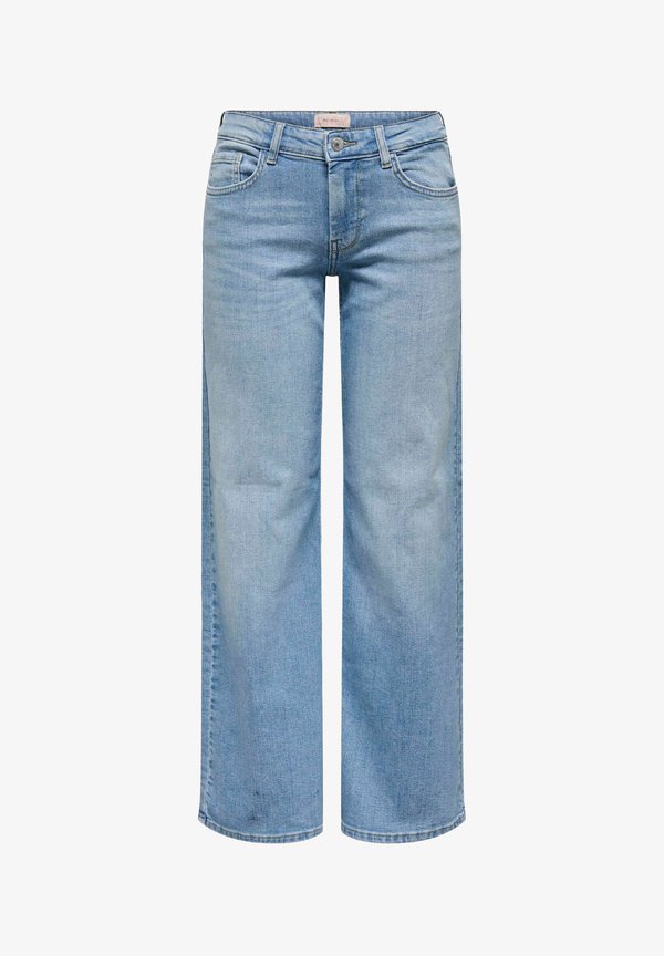 ONLY Wide-fit ONLJUDY-O Low waist Straight Fit - Straight leg jeans - light blue denim