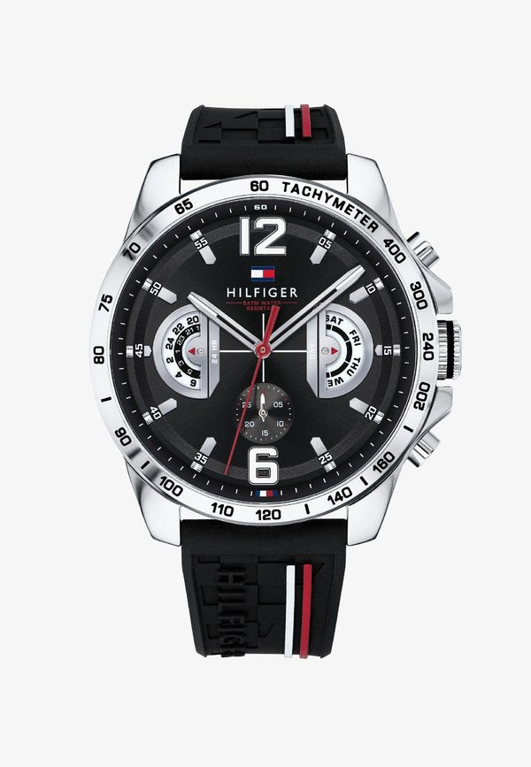 Tommy Hilfiger DECKER- 44MM - Chronograph watch - black