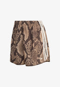 adidas Originals SNAKE PRINT SATIN - Shorts - linen/magic beige