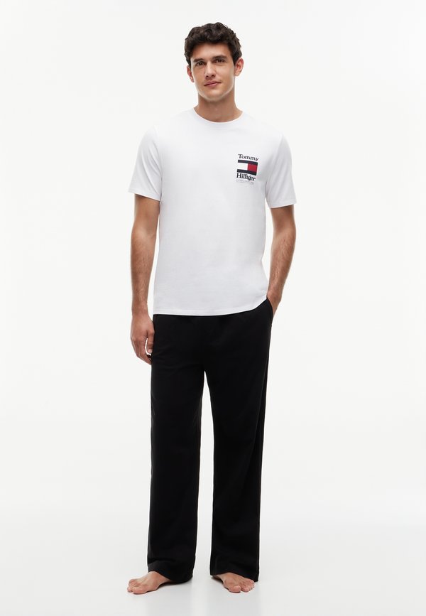 Tommy Hilfiger 2 PACK TEE - Pyjama top - white / black